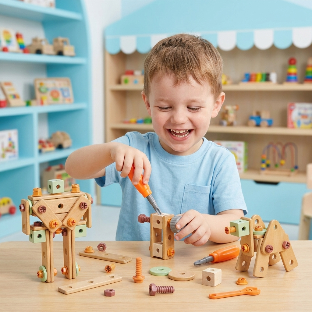 Kids Tool Set for Building & Fixing – Educational Construction Toy
