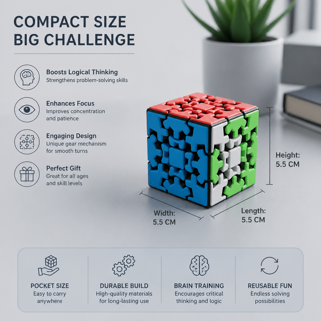 Gear Magic Cube 3×3×3 – Mechanical Logic Puzzle