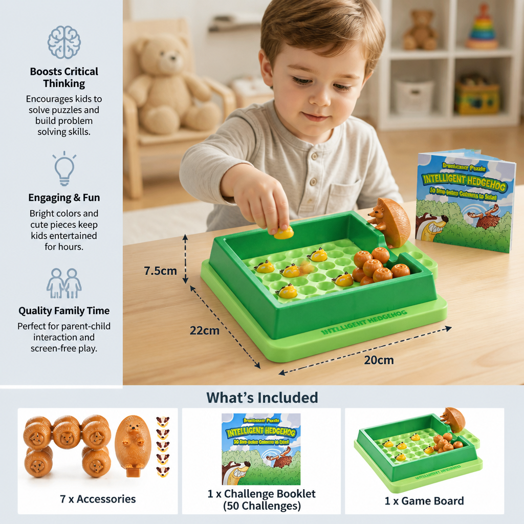 Intelligent Hedgehog - Brain Puzzle Game for Kids
