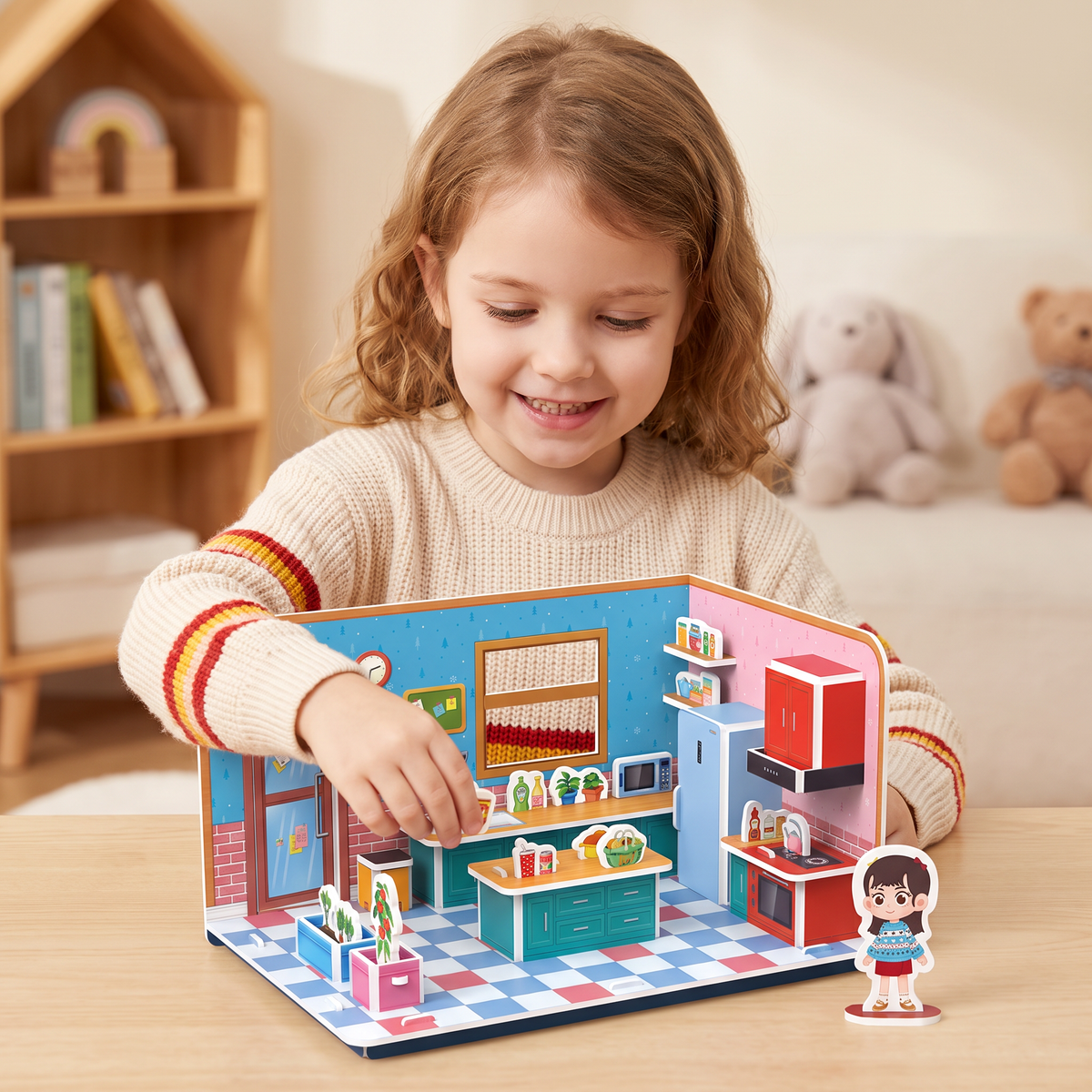 3D DIY Playroom Building Kit – Educational Puzzle & Craft Set