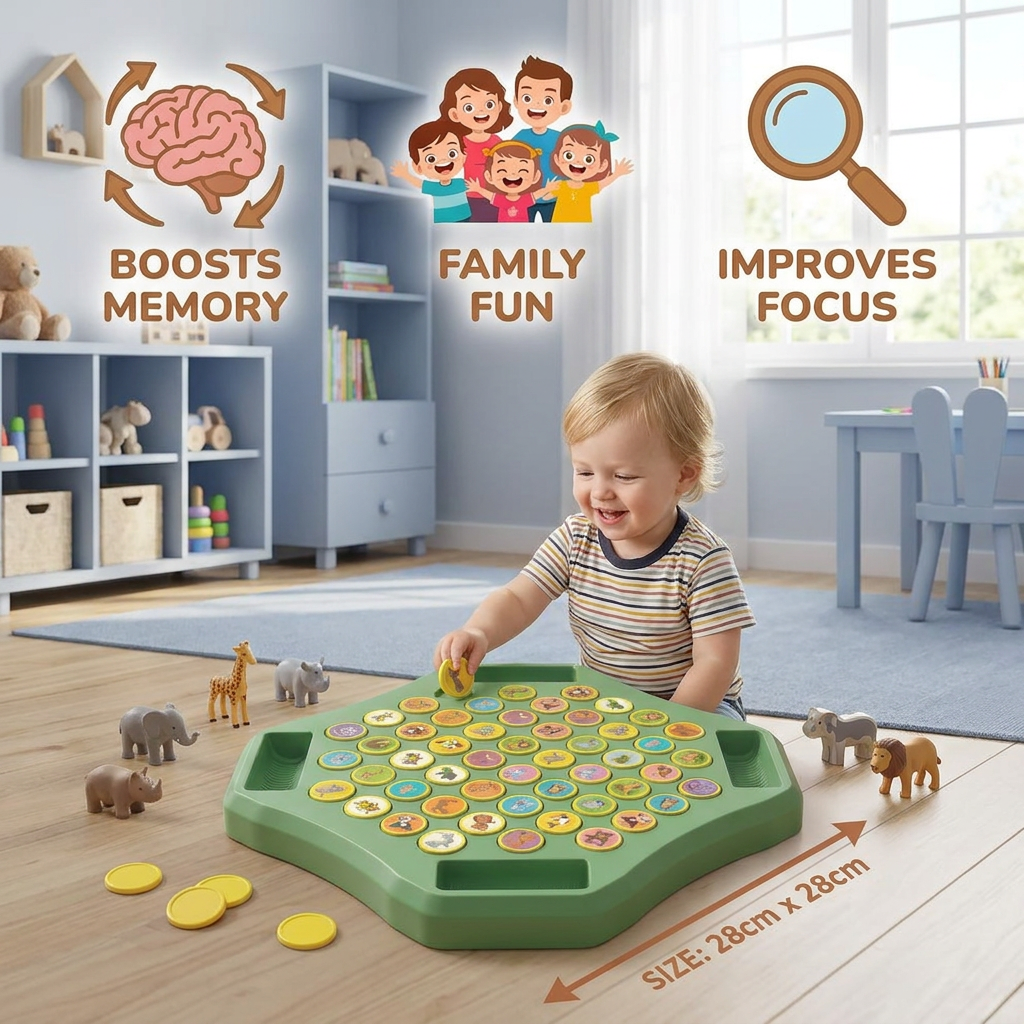 Animal Coin Memory Family Flipping Game