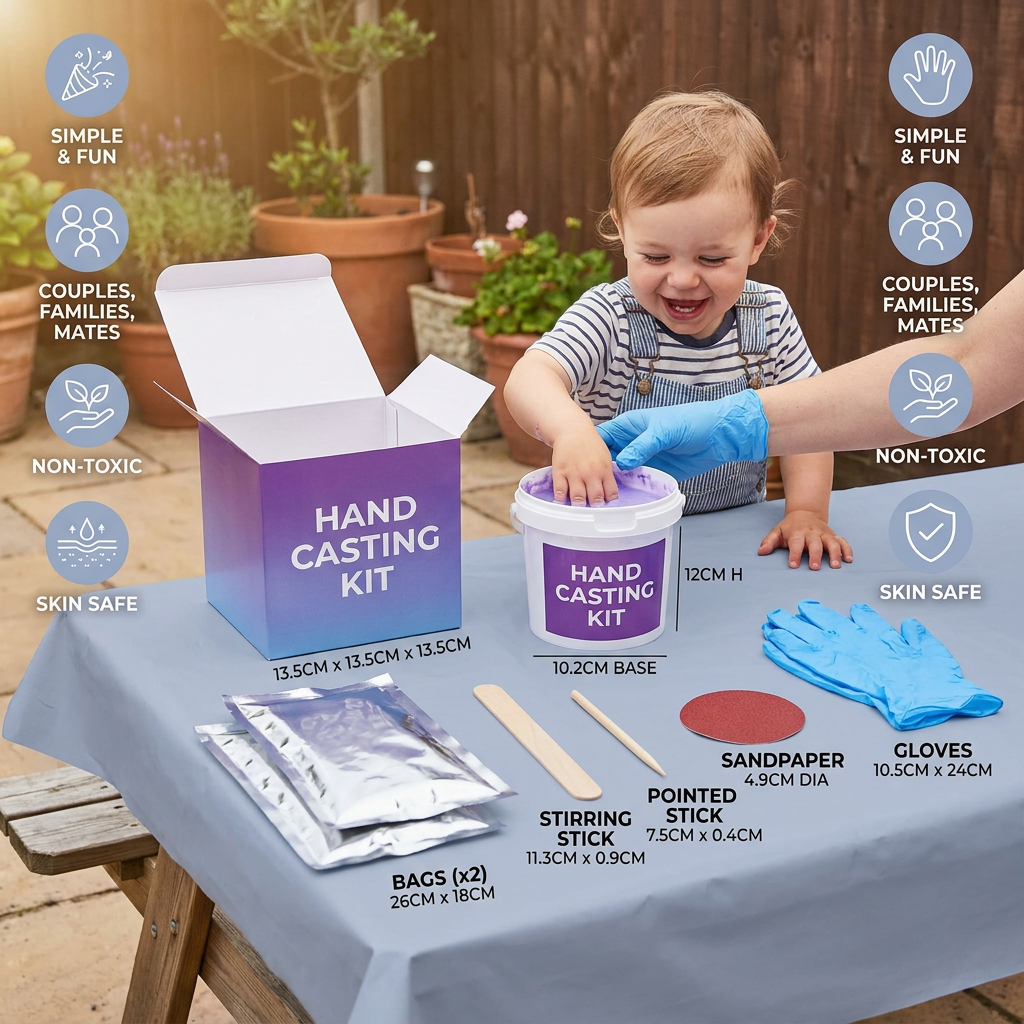 3D Hand Casting Kit for Families & Couples – Family Keepsake Set