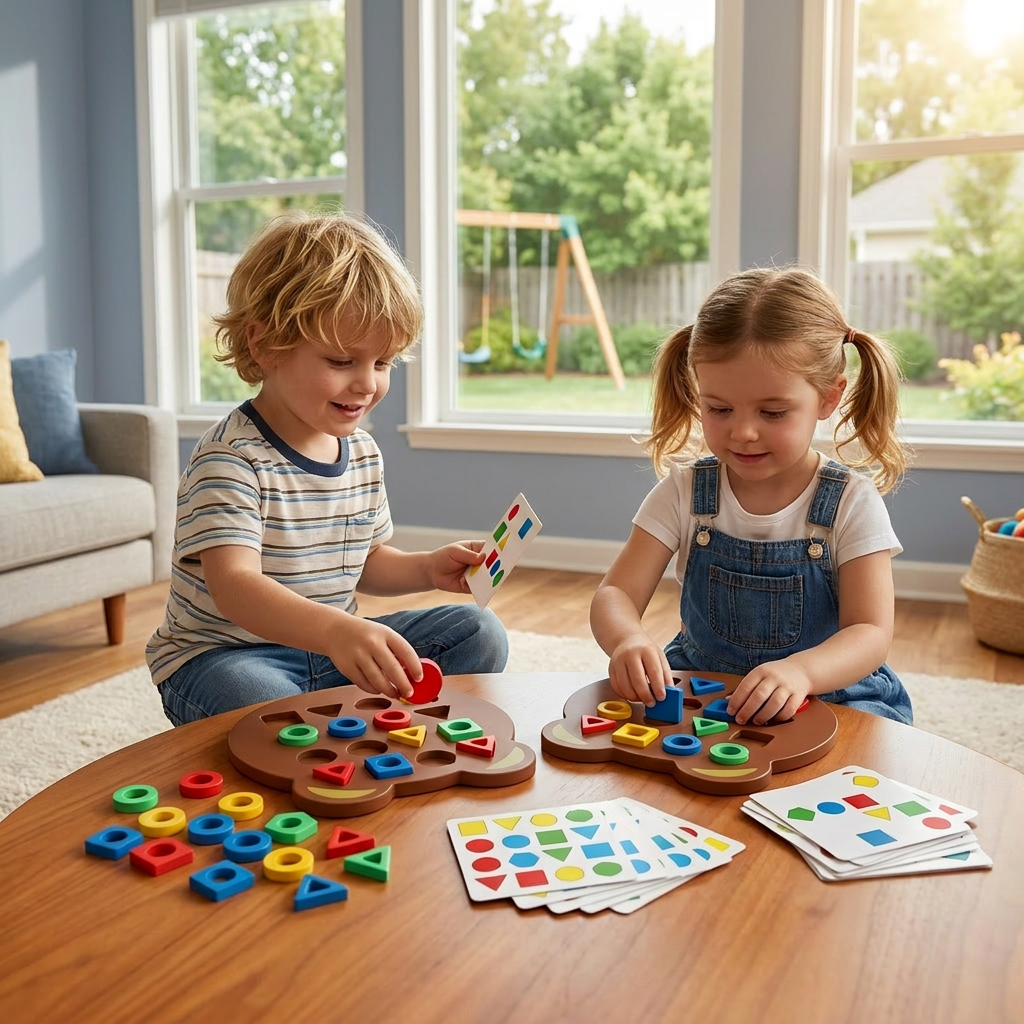 Color & Shape Matching Game for Kids – Interactive Learning Toy