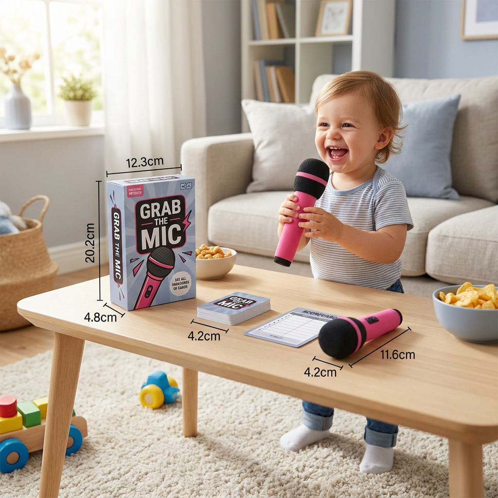 Karaoke Party Game with Microphone – Fun Family Game for Friends & Family