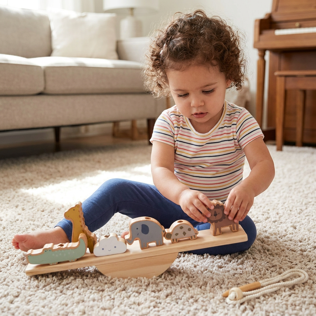 Montessori Wooden Seesaw Toy