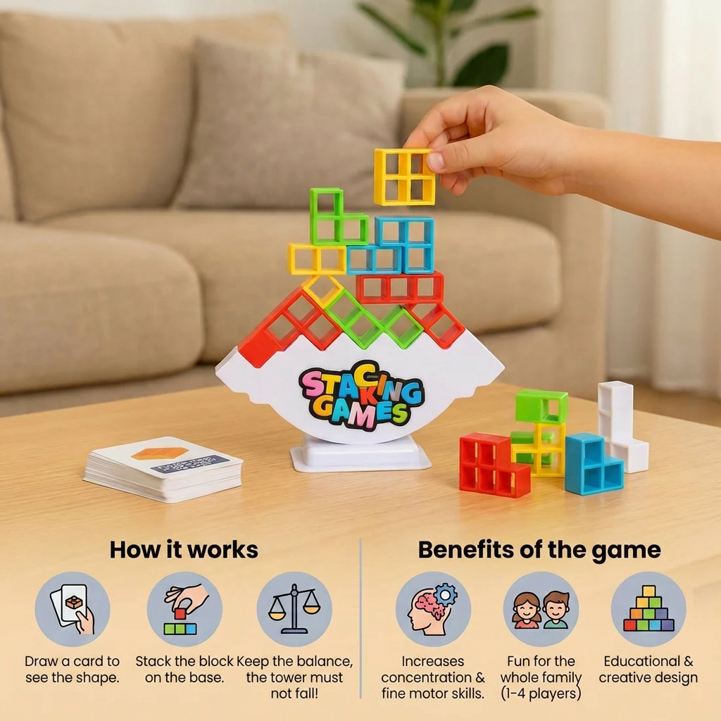 Balance Tower Stacking Game