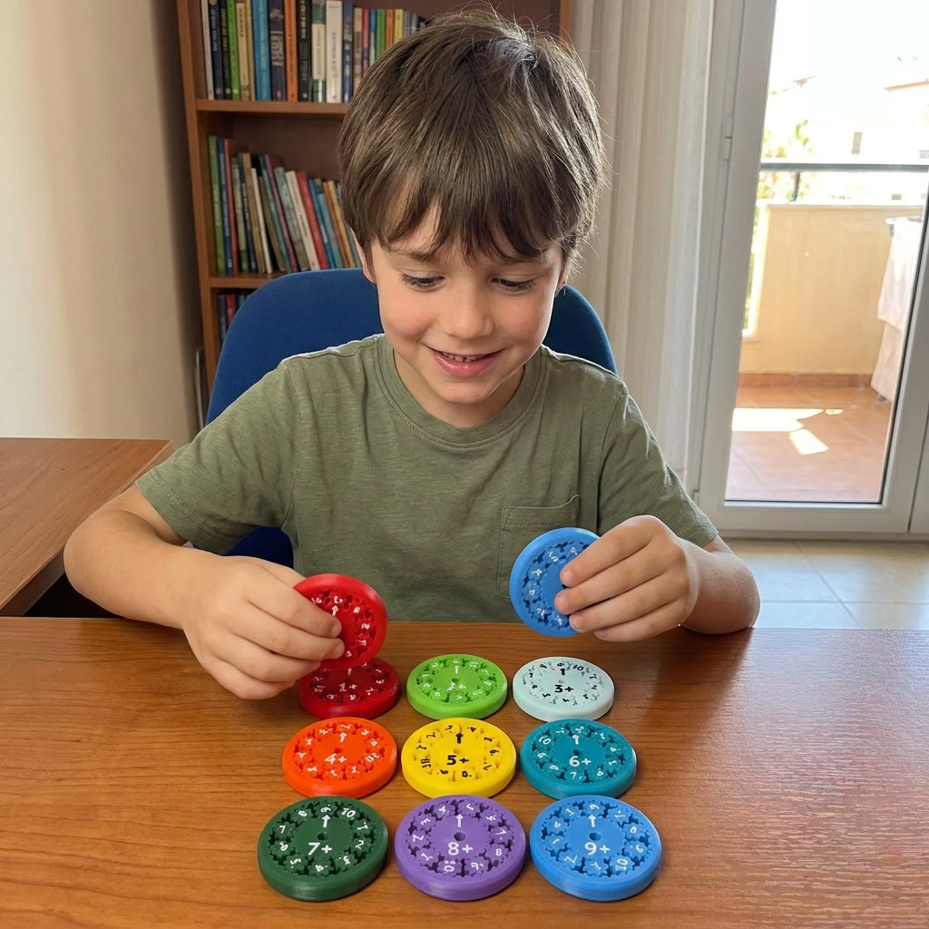 Mathematics educational game Fidget Spinner