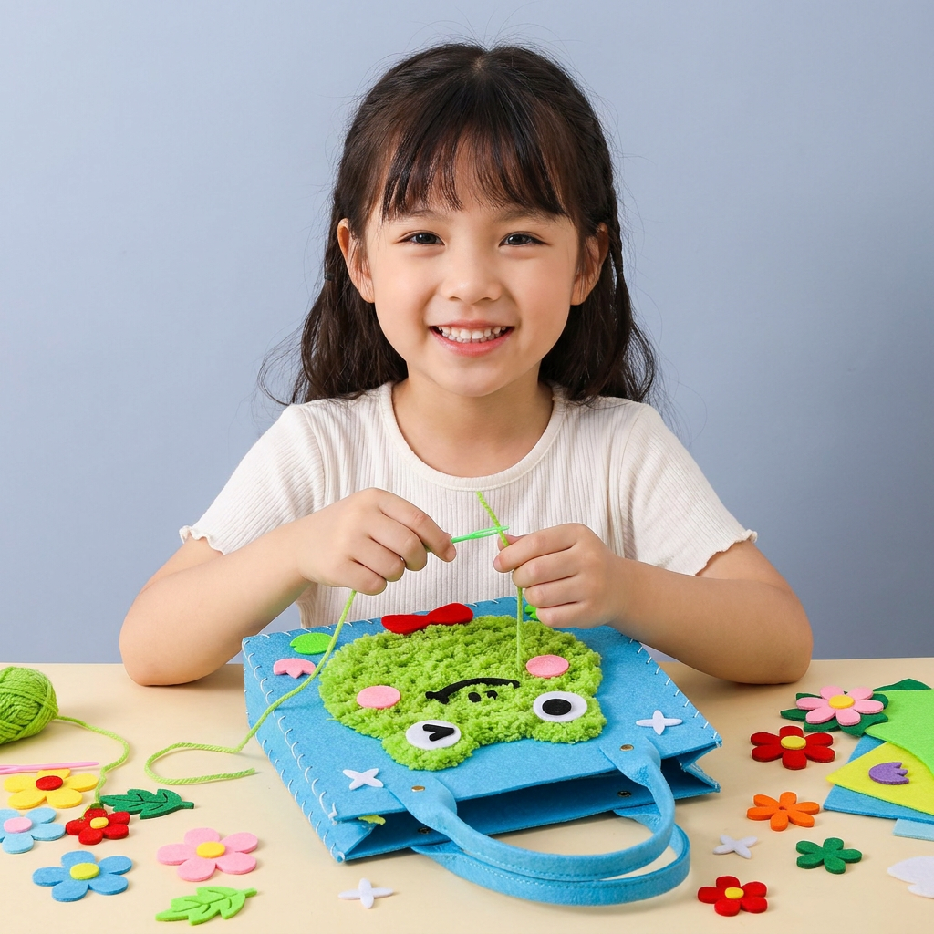 Kids DIY Plush Tote Bag Craft Kit
