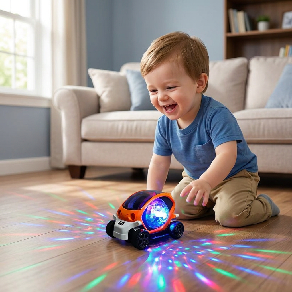 Light Up 360° Music Stunt Car