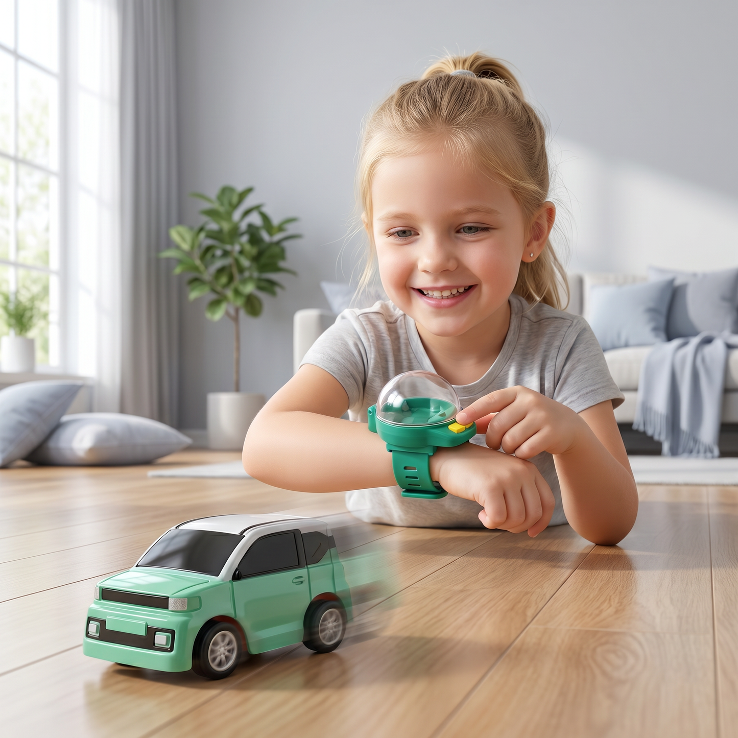 Remote-Controlled Mini Wristband Car