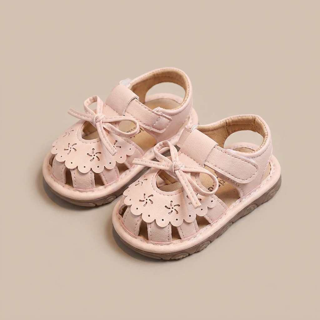 Cutout Bow Tie Sandals