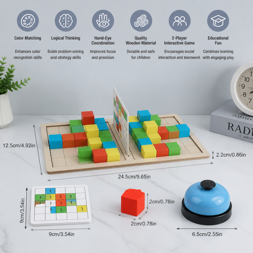 3D Color Match Building Blocks Puzzle Game