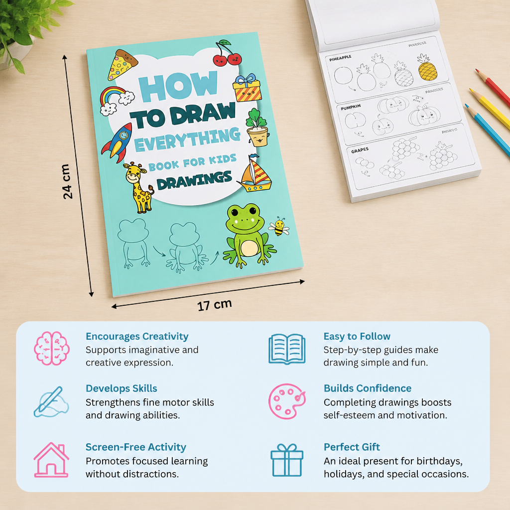 Montessori How to Draw Activity Book – Step-by-Step Learning & Drawing Practice