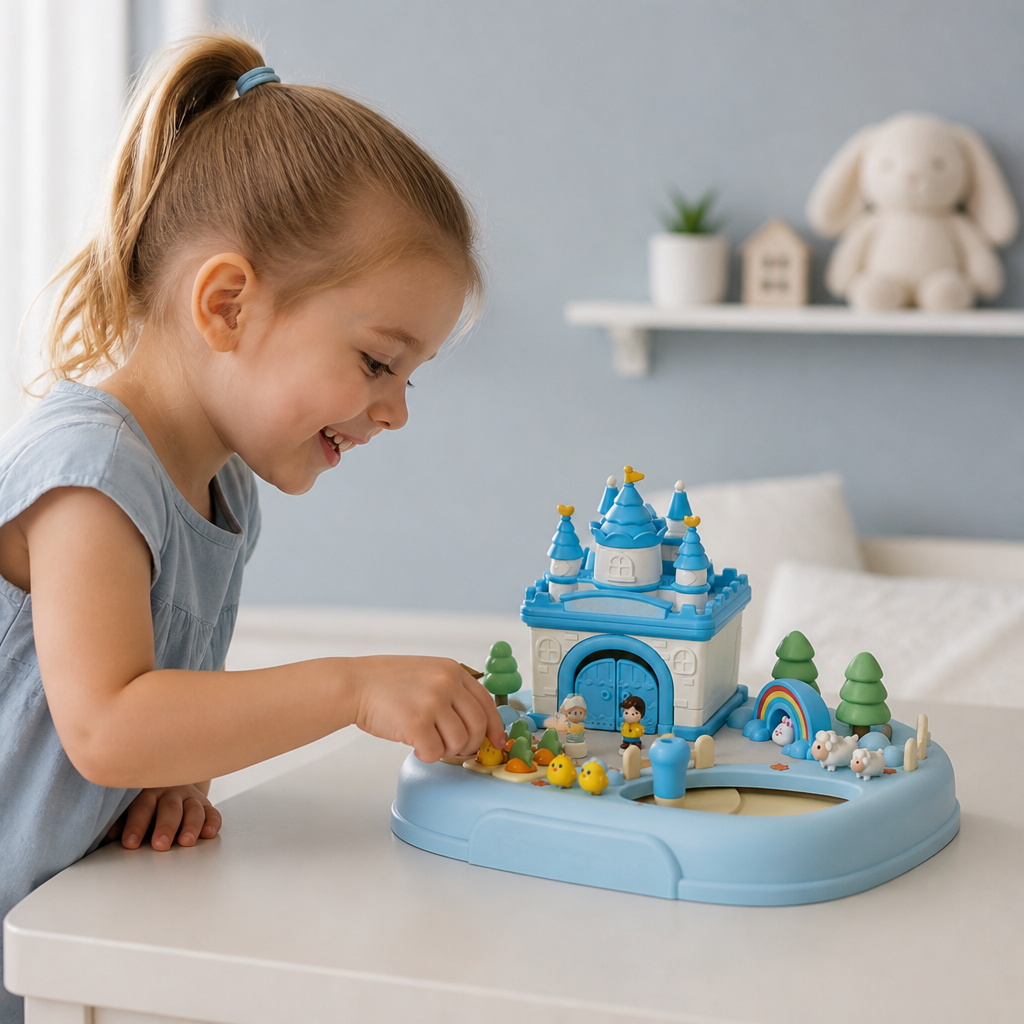 Magnetic Dream Castle & Garden Playset for Kids