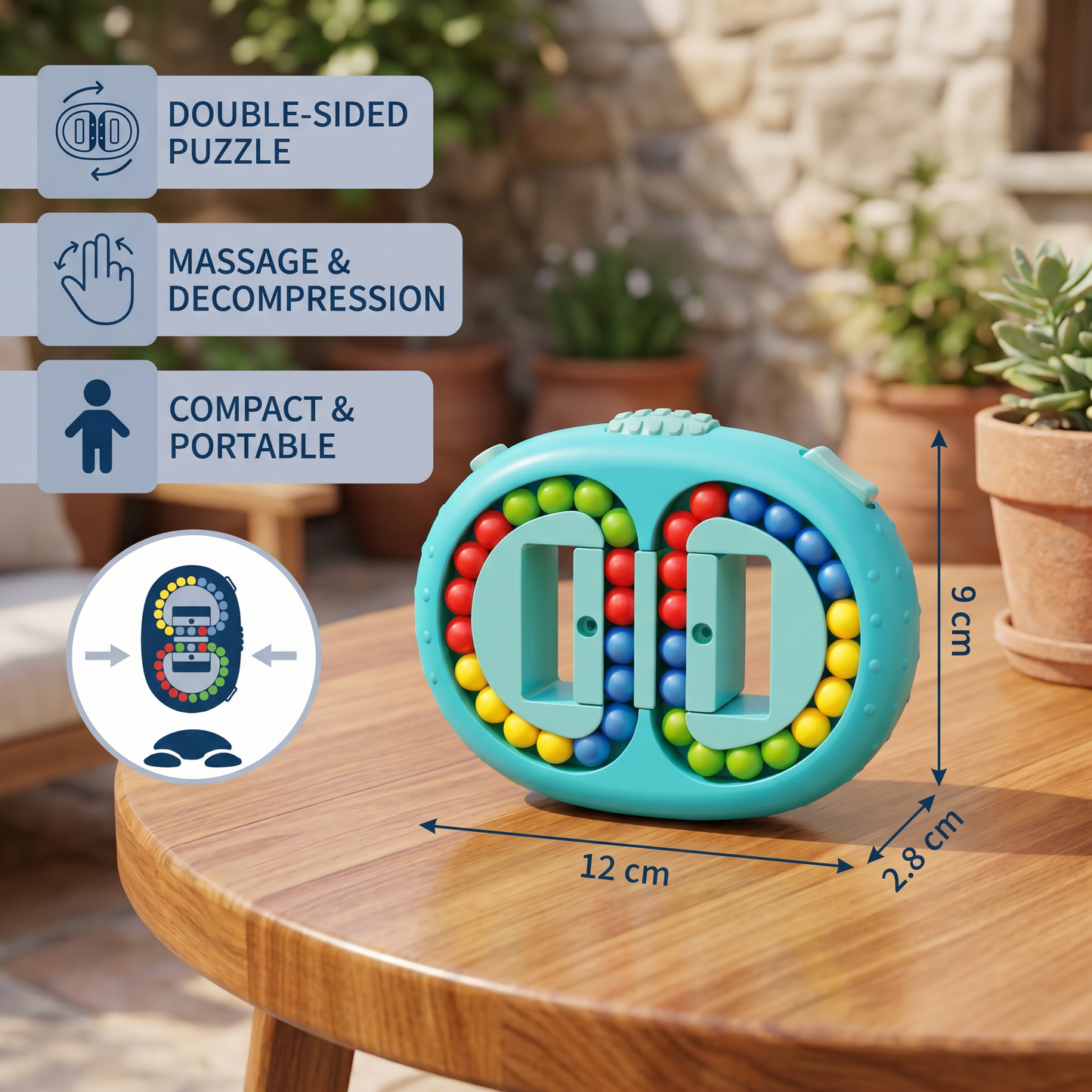 Two-Sided Colour Ball Logic Game