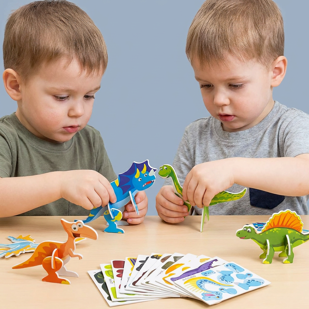 3D Cartoon Puzzle Set for Children