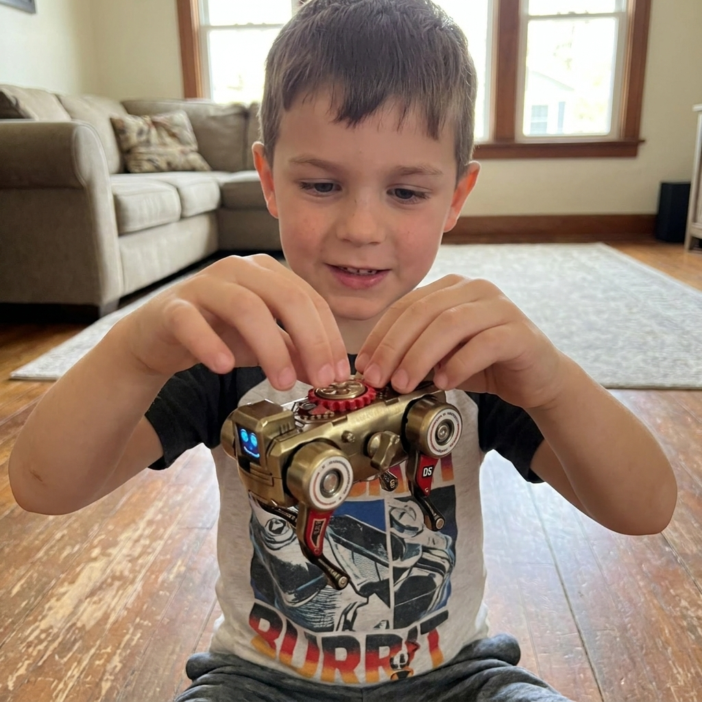 3-in-1 Mechanical Robot Dog Fidget Spinner Toy