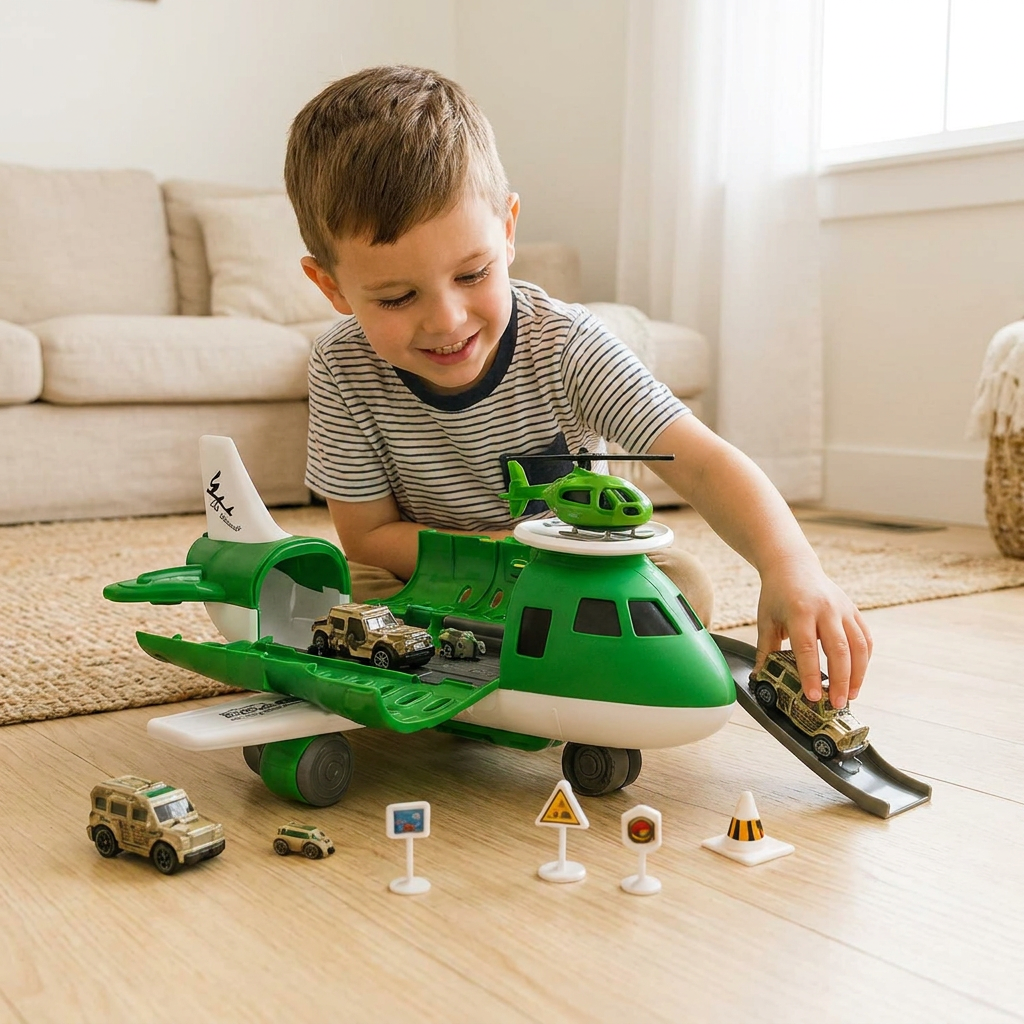 Aircraft and Vehicle Play Set