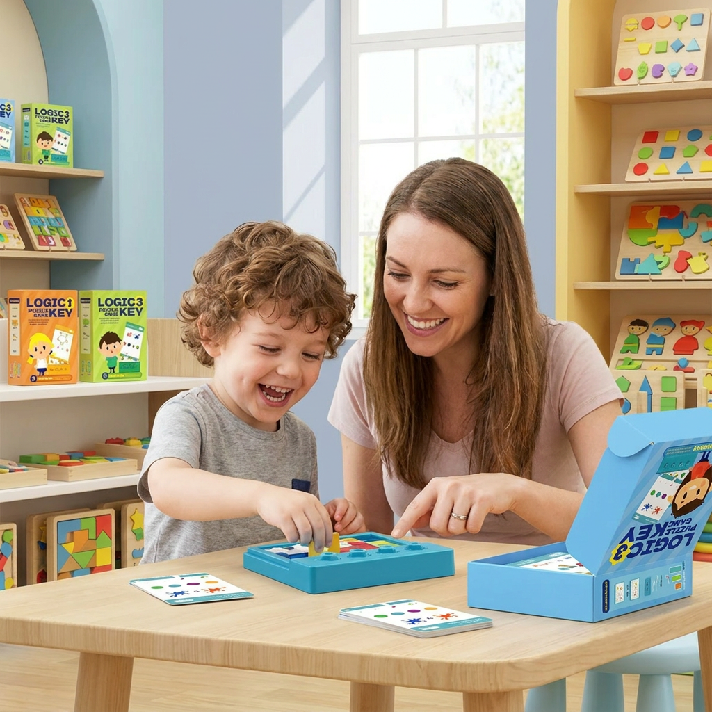 Logic key puzzle game for kids