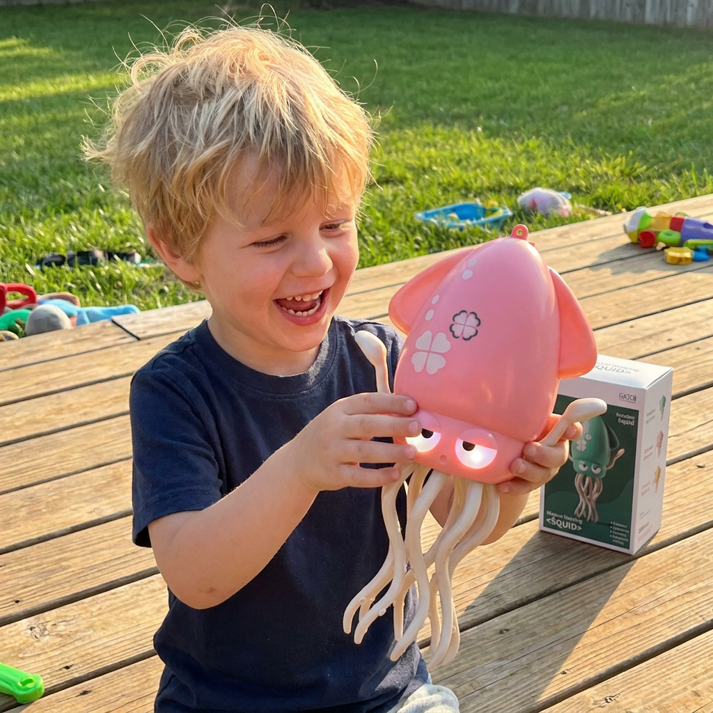 Dancing Squid Tummy Time Toy