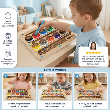 WonderMaze - Montessori Magnetic Labyrinth Toy