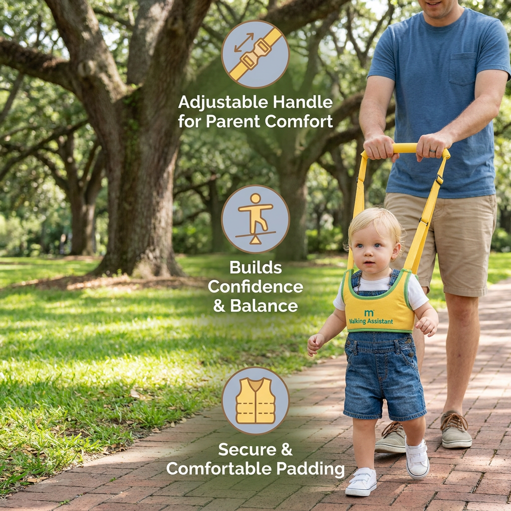 Adjustable Baby Walking Harness with Safety Strap
