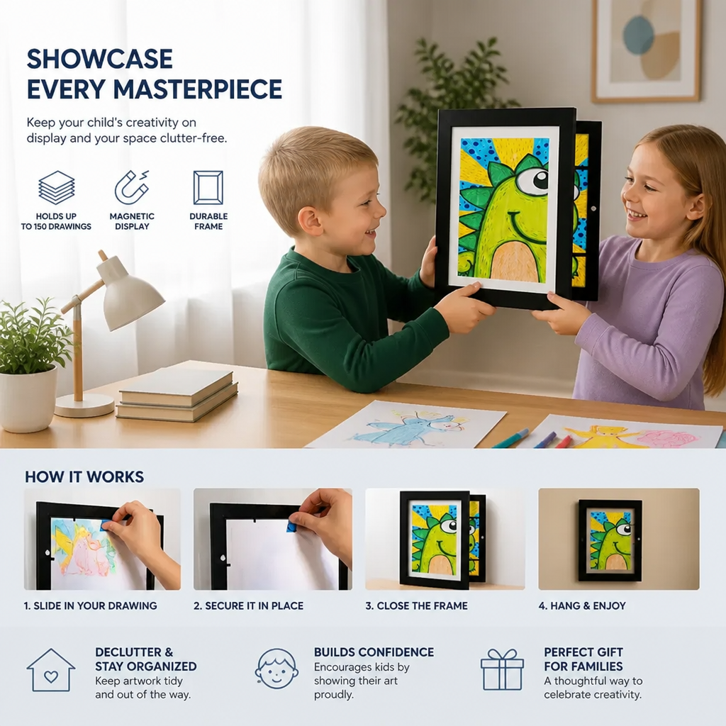 Kids Picture Frame for 150 Drawings