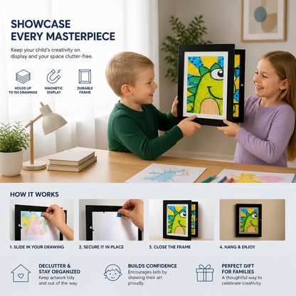 Kids Picture Frame for 150 Drawings