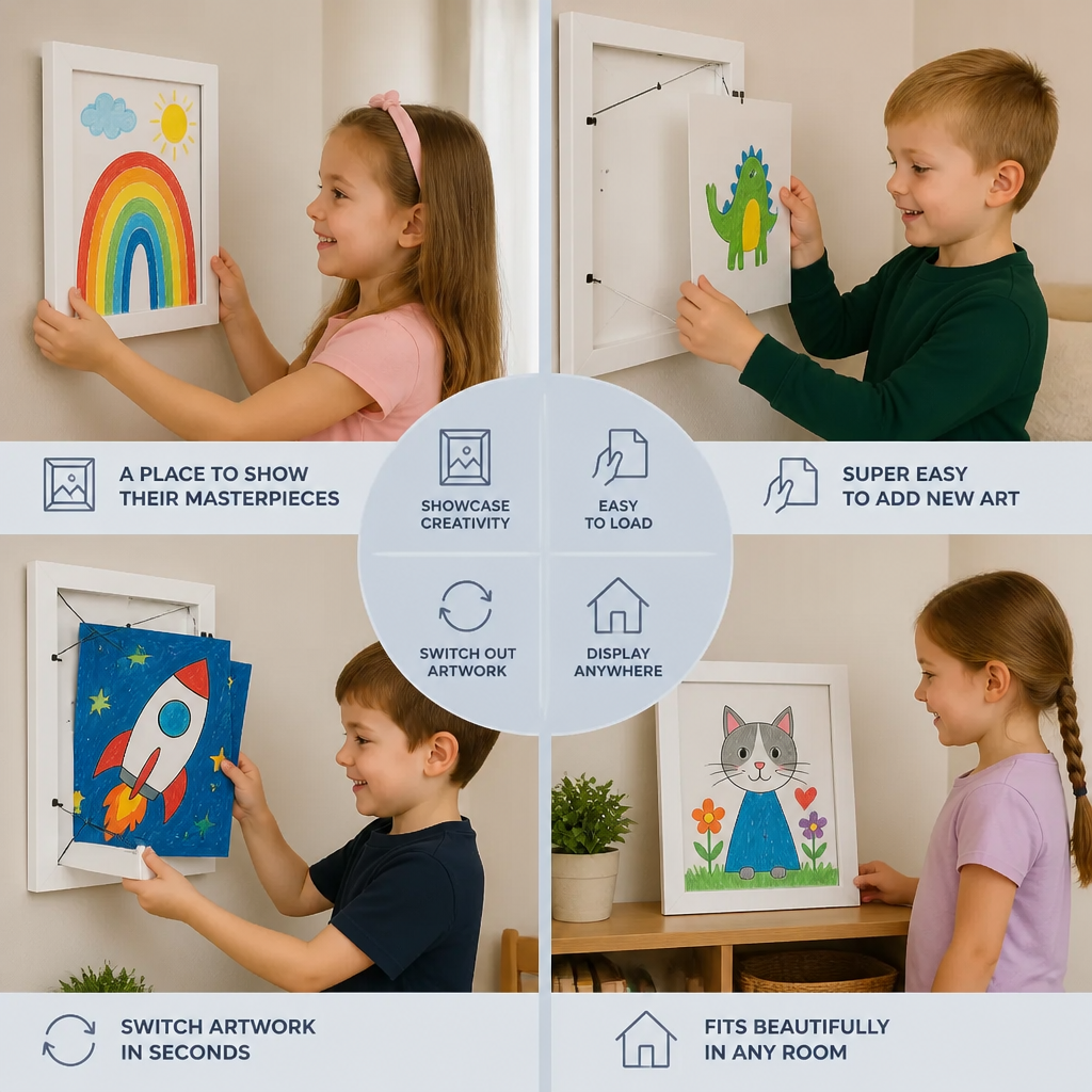 Kids Picture Frame for 150 Drawings