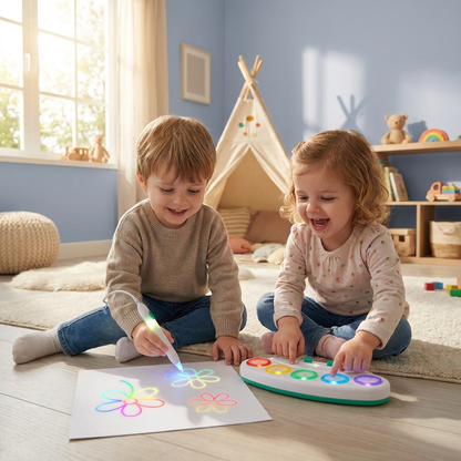 Magic Light Drawing Pen for Kids – Creative LED Art Toy with Music & Glow Effects