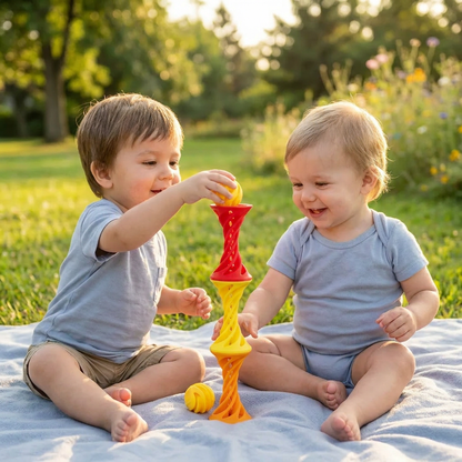 3D Printed Spiral Fidget Toy – Satisfying Rotating Desk Toy for Stress Relief & Focus
