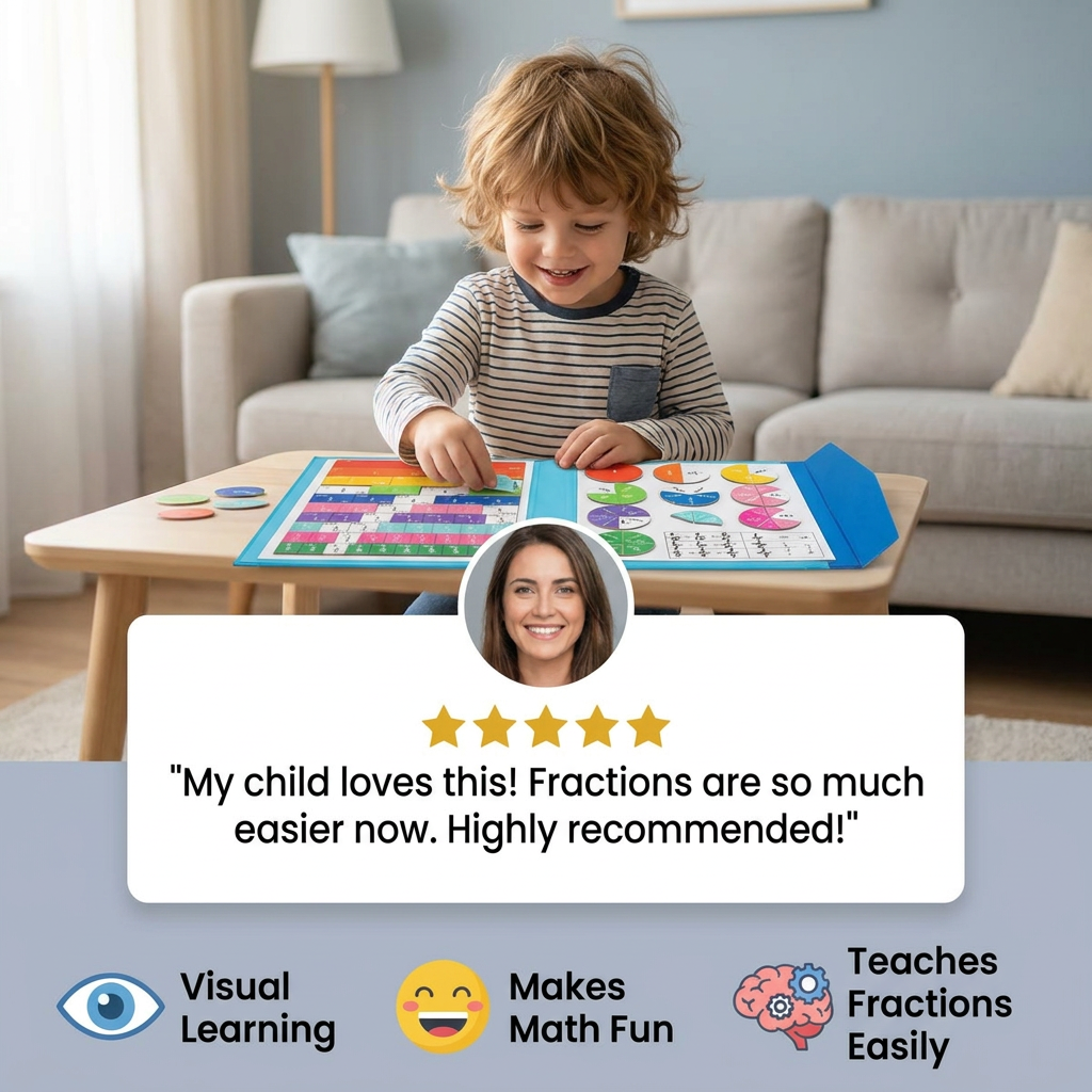 Montessori Kids Fraction Magnet Learning Toy
