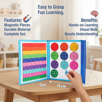Montessori Kids Fraction Magnet Learning Toy