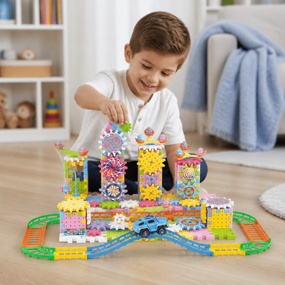 Rotating Montessori Building Blocks Toy