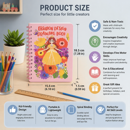 Princess Fashion Design Drawing and Craft Book