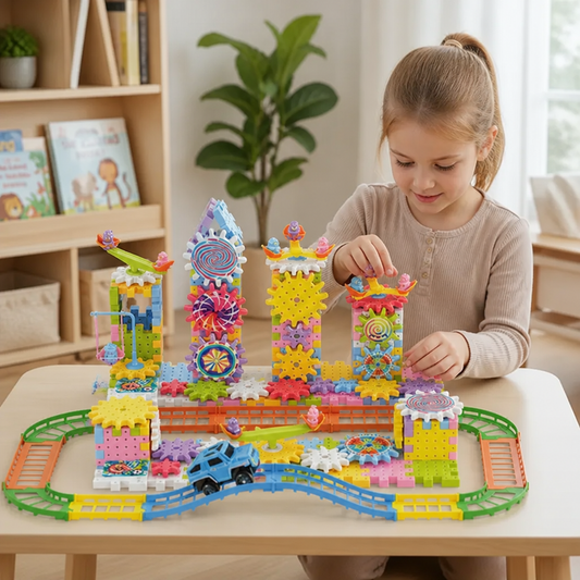 Rotating Montessori Building Blocks Toy