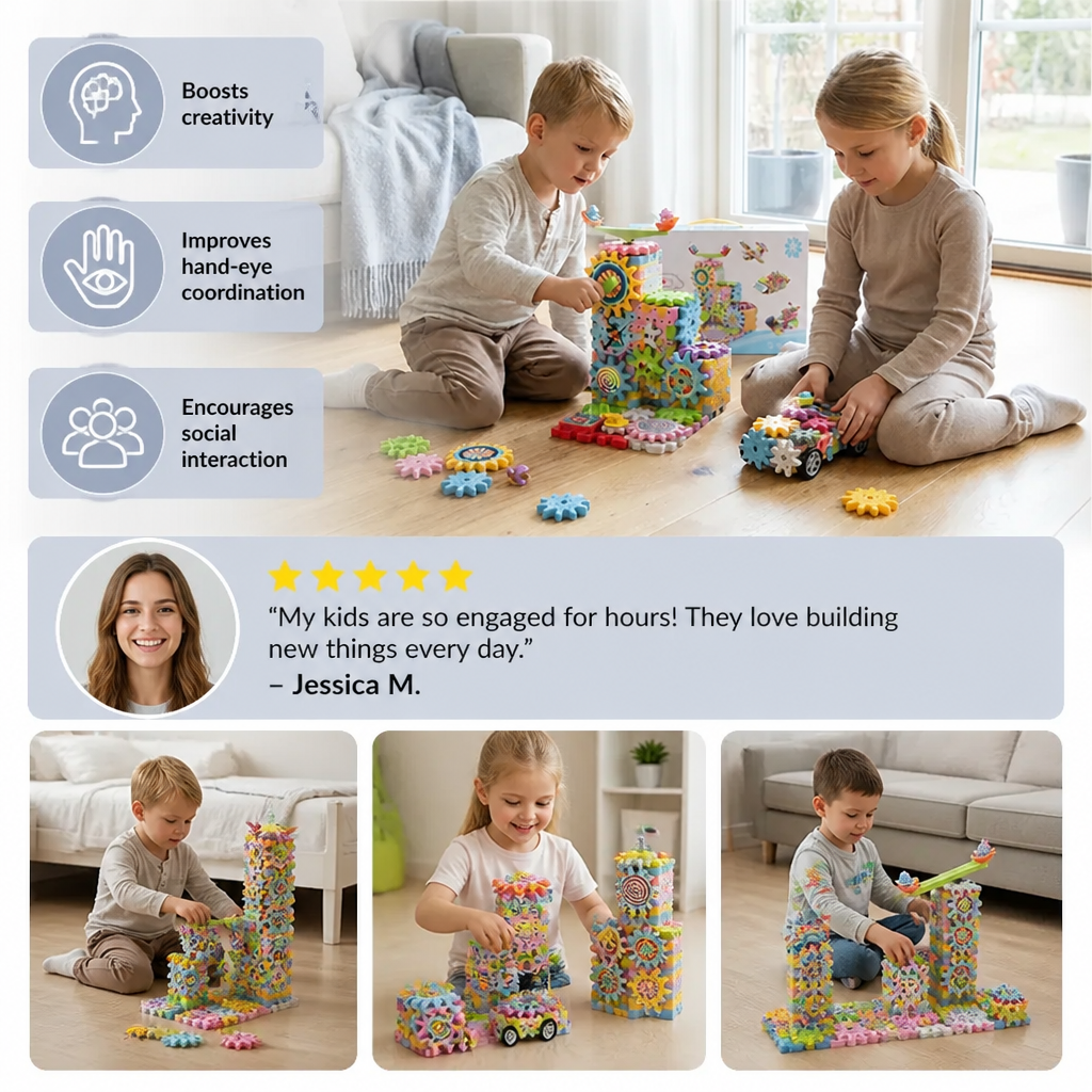 Rotating Montessori Building Blocks Toy