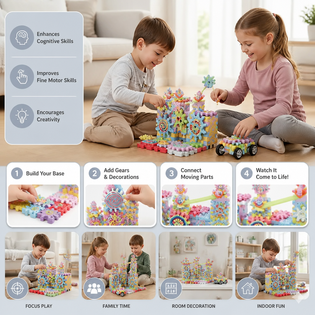 Rotating Montessori Building Blocks Toy