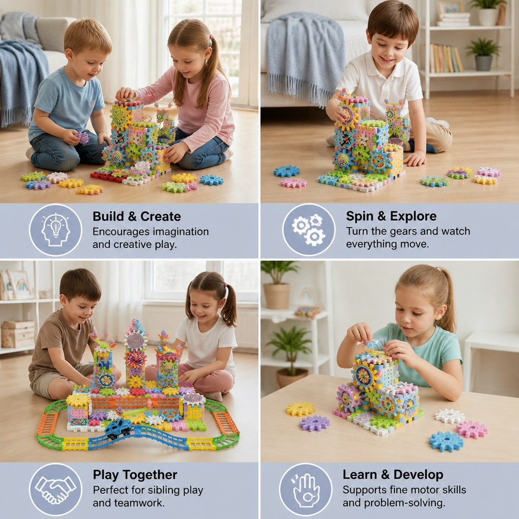 Rotating Montessori Building Blocks Toy