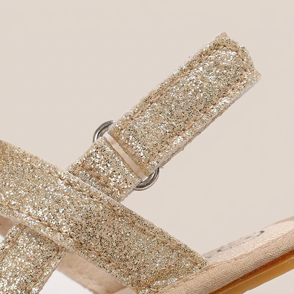 Glitter Butterfly Thong Sandals