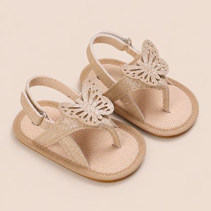 Glitter Butterfly Thong Sandals