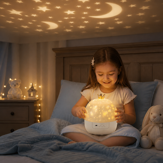 2-in-1 children's night light and projector