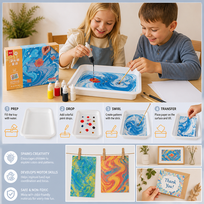 Creative Marbling Paint Set