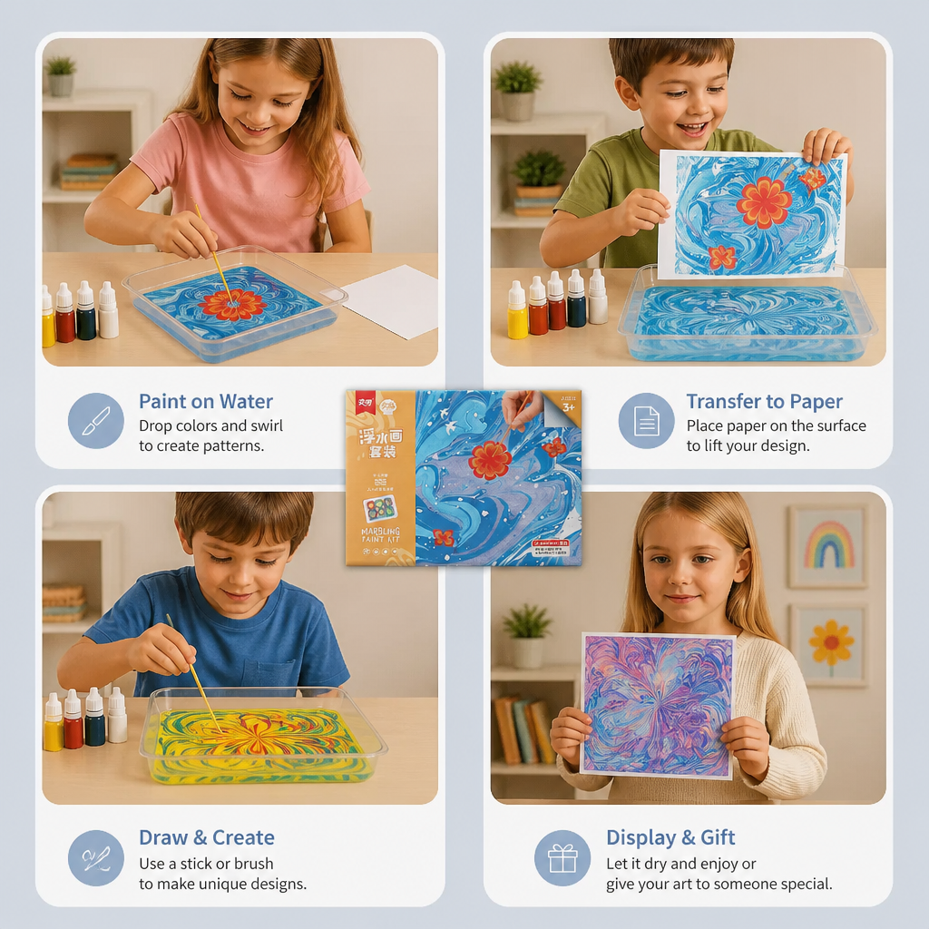 Creative Marbling Paint Set