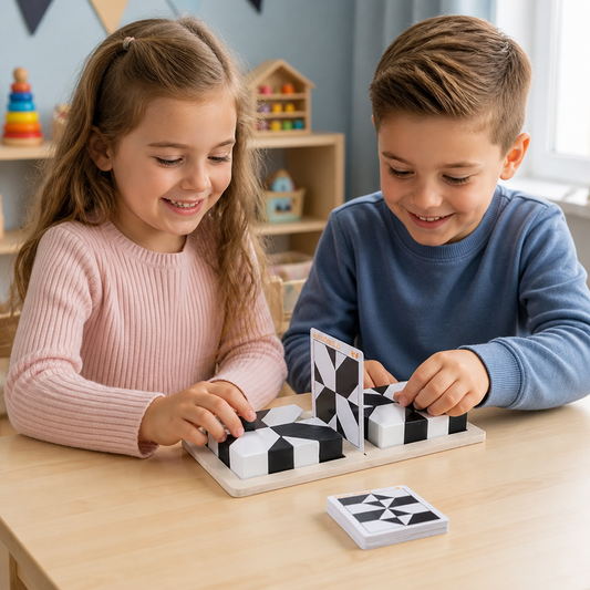 Dual Color Logic Puzzle Game in Pocket Size