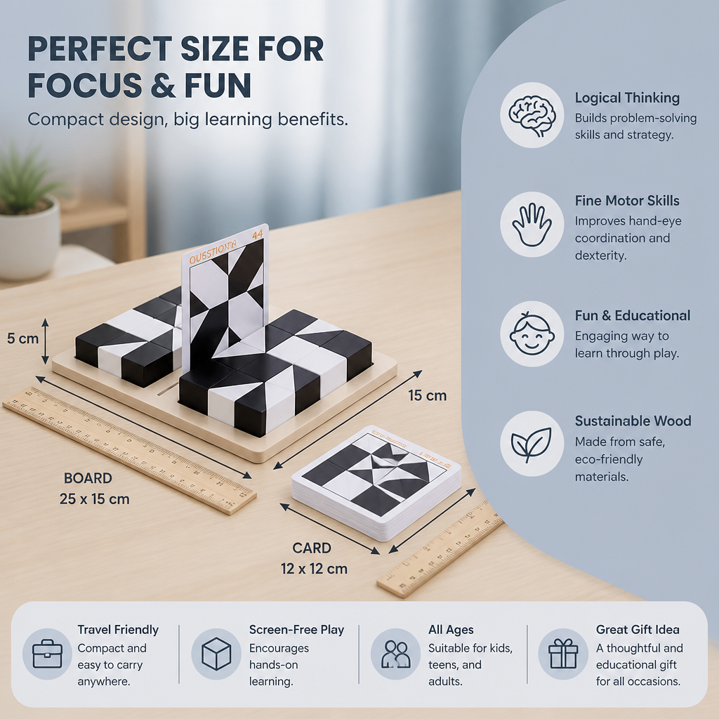 Dual Color Logic Puzzle Game in Pocket Size