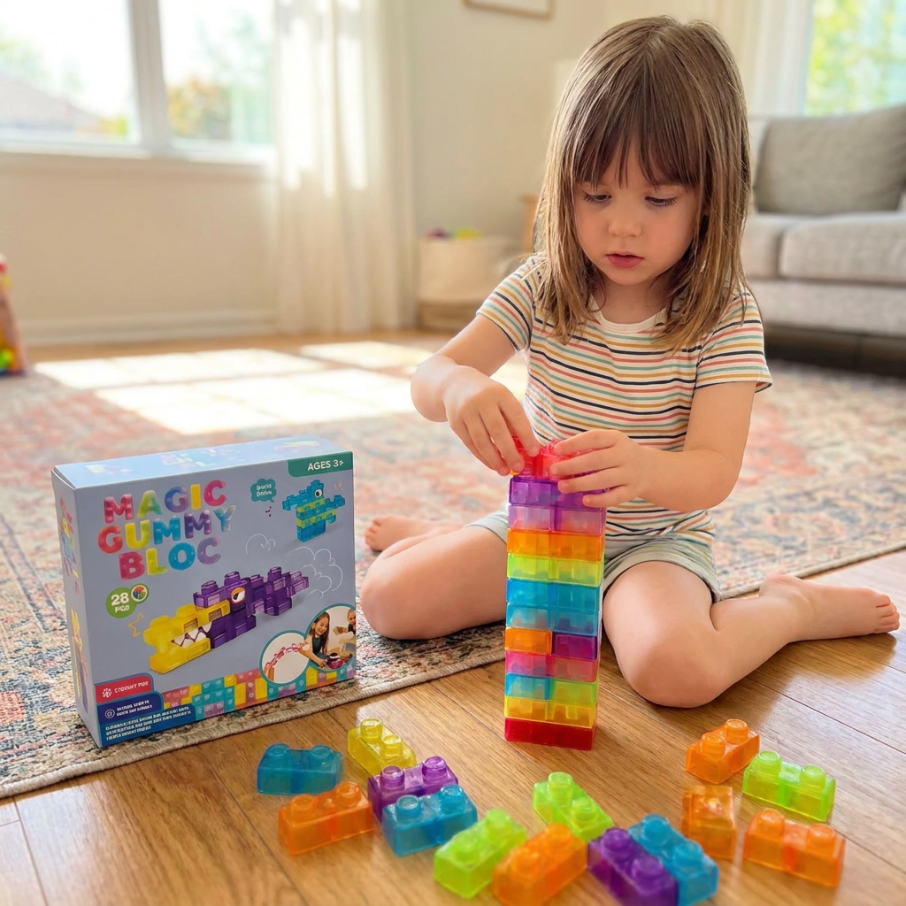 Sensory Soft Building Blocks for Kids – Soft, Squeezable Learning Blocks for Play & Fun
