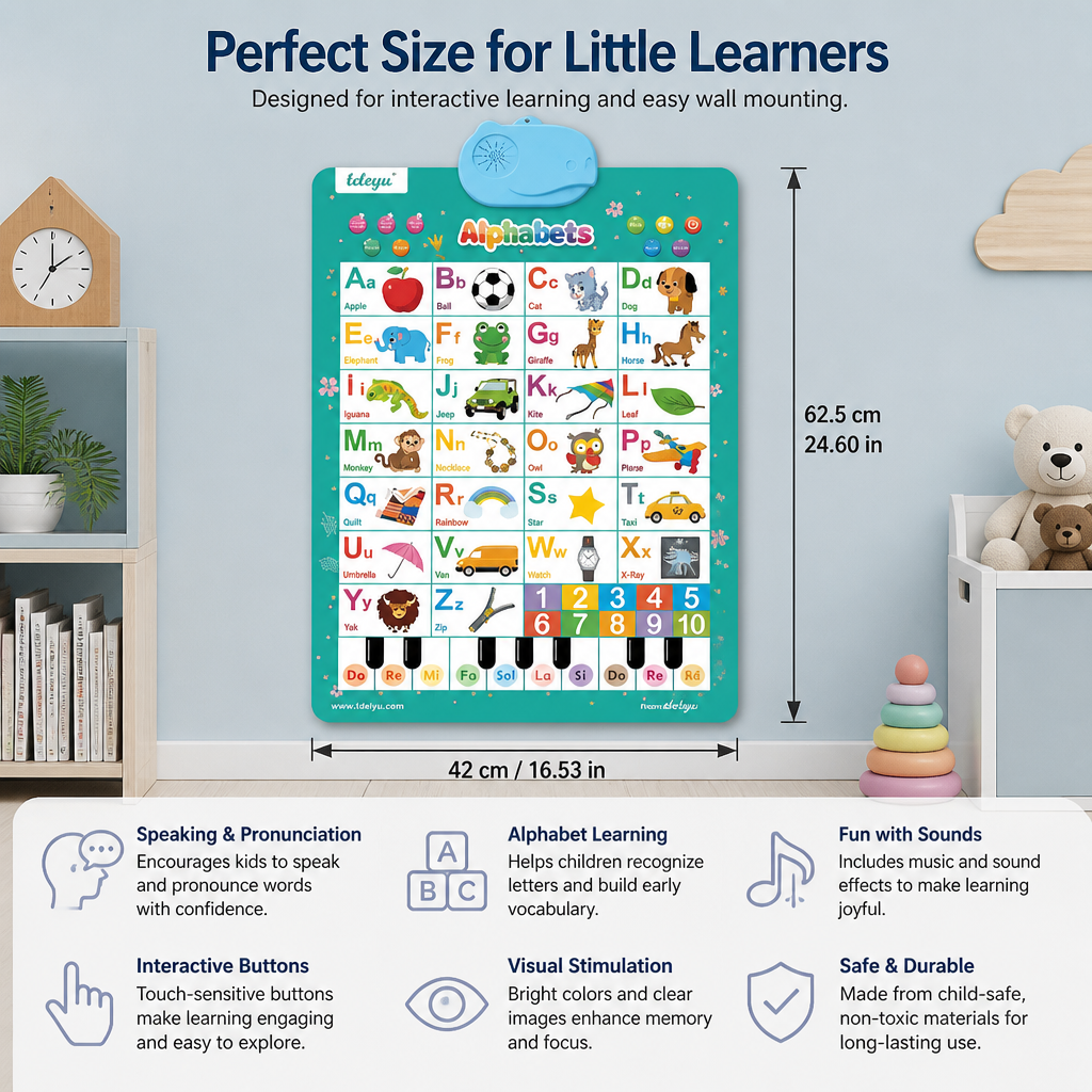 Talking English learning board for children