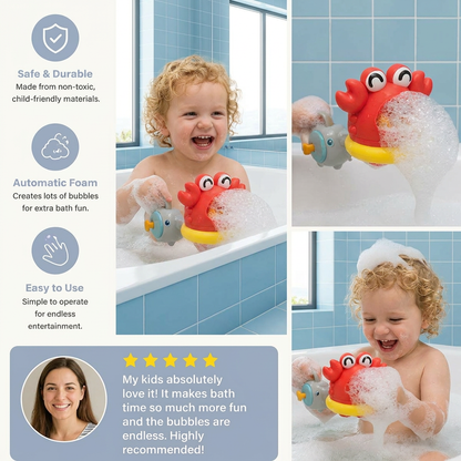 Cute Bubble Bath Toy for Kids – Automatic Foam Maker for Water & Bath Fun