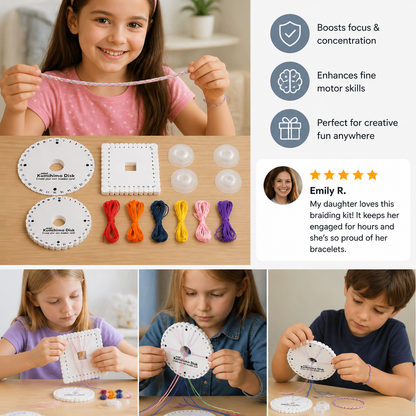 DIY Kumihimo Bracelet Making Kit for Kids